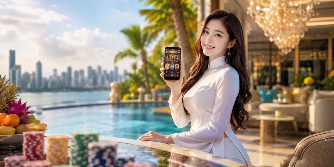 Người phụ nữ mặc áo dài chơi bài truyền thống tại vùng sông Mekong – nét văn hóa giải trí dân dã của miền Tây Nam Bộ